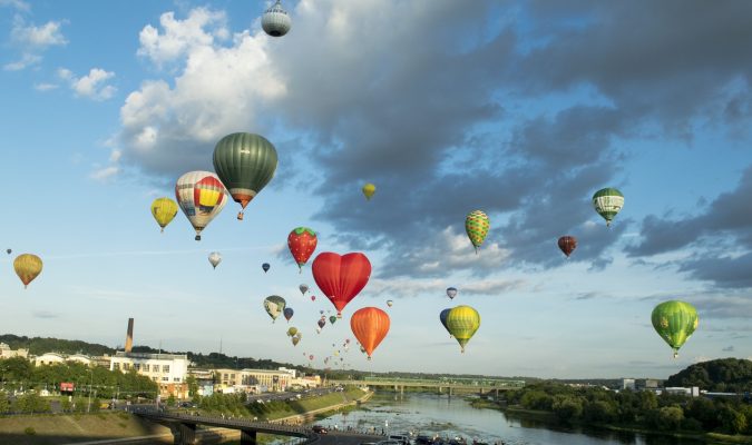Photography of hot air balloons in the sky