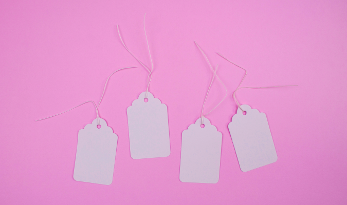 Photo of paper tags