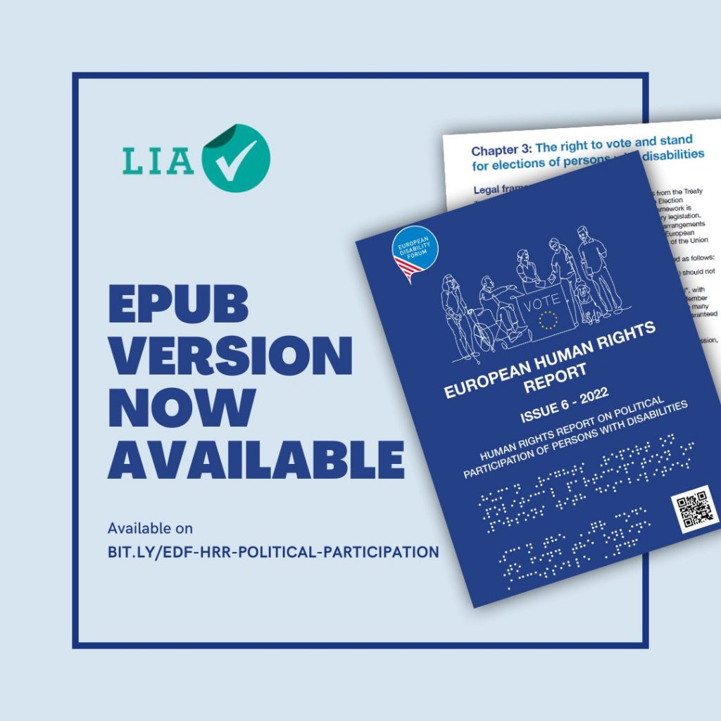 Graphic with the report cover and an inscription: "Epub version now available"