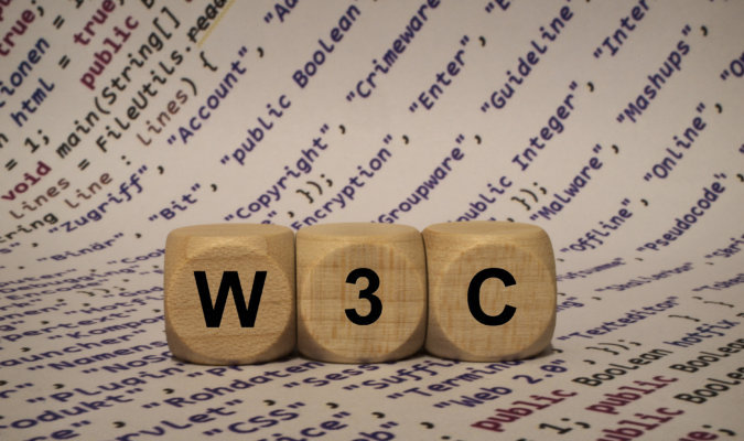 Fotografia con scritta W3C